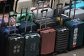 Modern hardshell carry-on suitcase